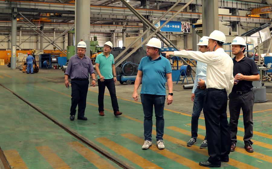 高能環(huán)境、青島合能、奧地利Thoni公司領(lǐng)導(dǎo)蒞臨山美股份考察指導(dǎo)