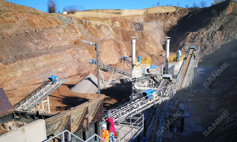 疫情擋不住中國產(chǎn)品走向歐洲 山美股份提供成套設備的骨料生產(chǎn)線調(diào)試投產(chǎn)，產(chǎn)量超預期！