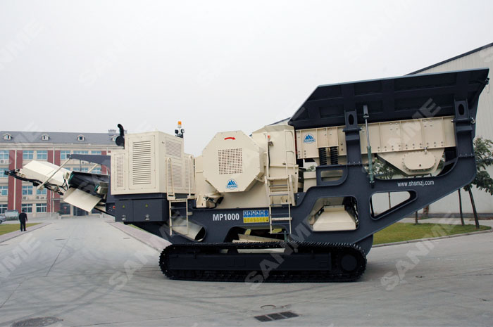 履帶式顎式移動(dòng)破碎站專破堅(jiān)硬、強(qiáng)磨蝕性物料