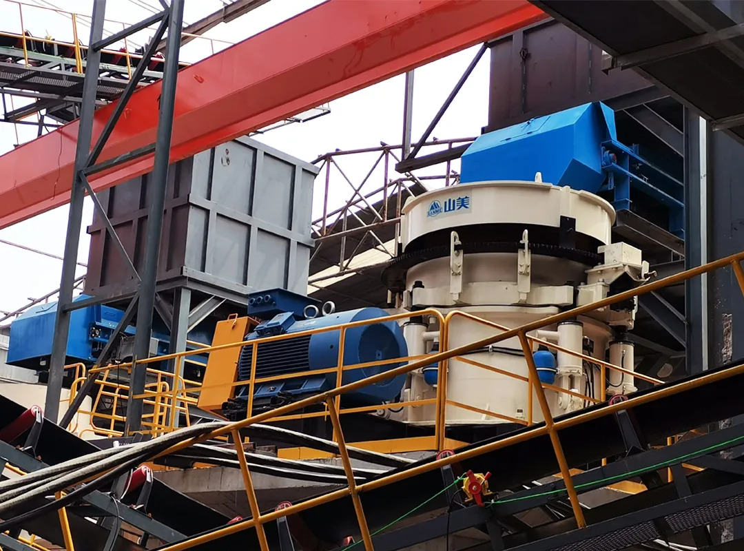 山美E-SMS歐星系列液壓圓錐破碎機施工現(xiàn)場（二）